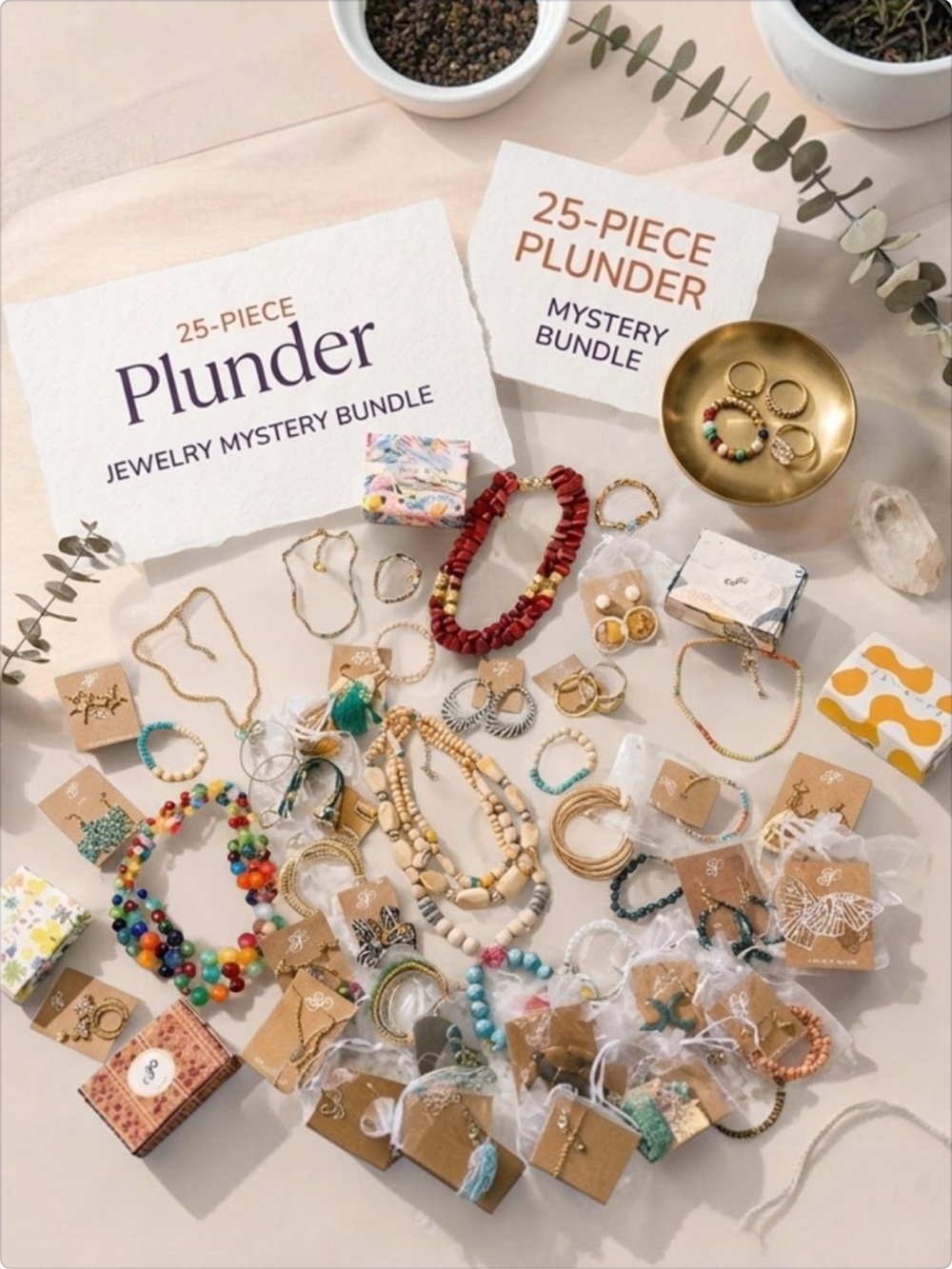 Plunder 25 Piece Mystery Jewelry Bundle